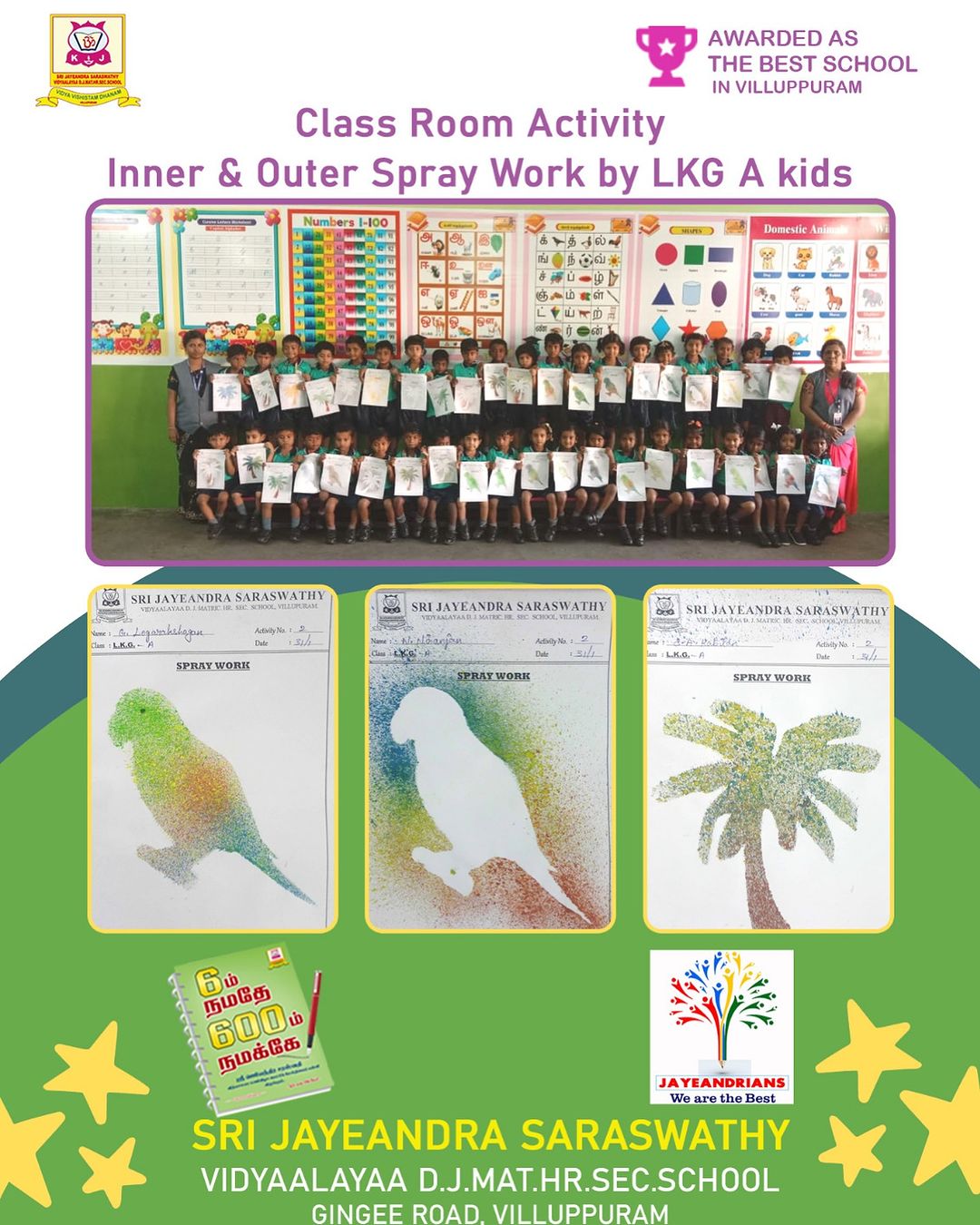 Class Room Activities in LKG Kids 